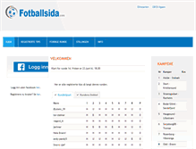 Tablet Screenshot of fotballsida.com